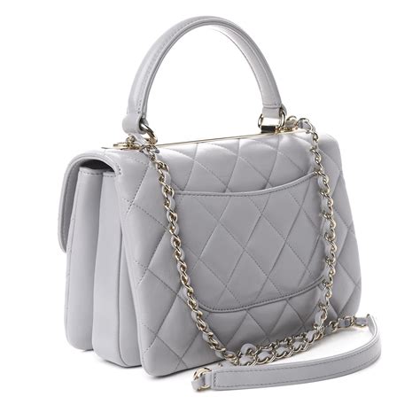 chanel flap bag small grey uni|Small flap bag, Tweed, lambskin & silver metal, light gray.